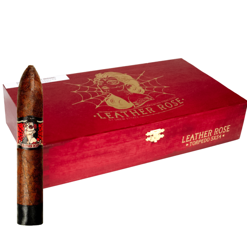 DEADWOOD LEATHER ROSE TORPEDO BOX 24CT (Q-01-14-109)