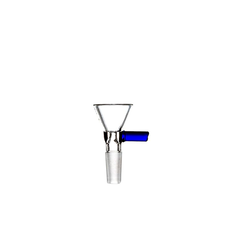 14 MM MALE CLEAR FUNNEL W/ BLUE HANDLE