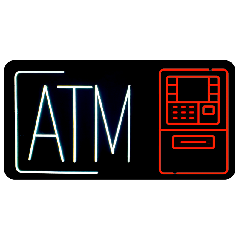SIGN NEON ATM/GRAPHIC 40 *20 INCH (113904)