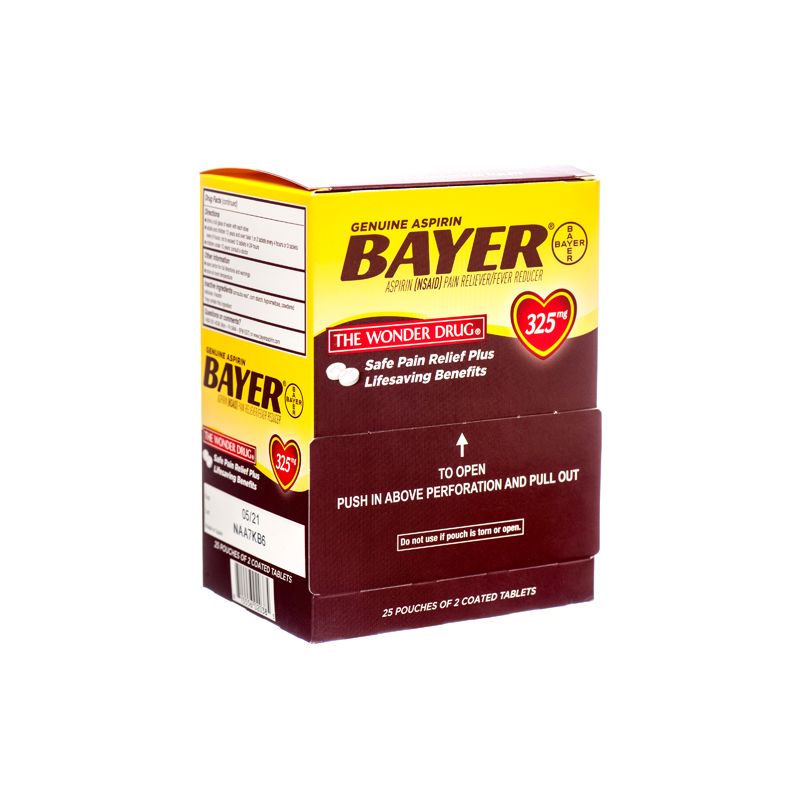 BAYER 325 MG 25/2 CT