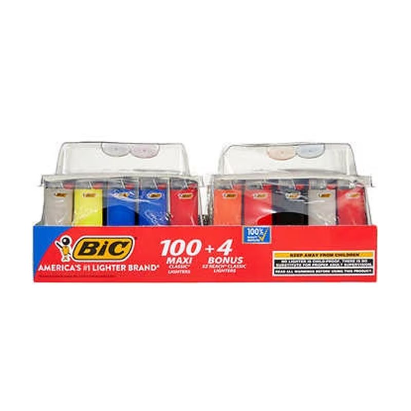 BIC CLASSIC 100 + 4 LIGHTERS VALUE PACK