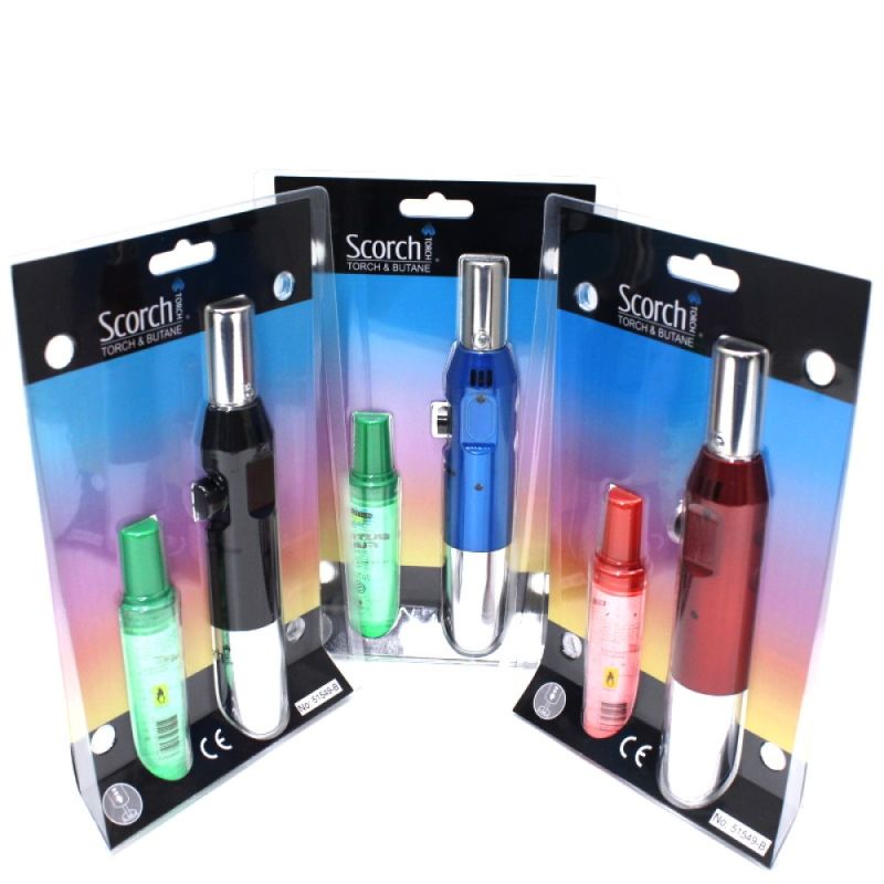 SCORCH PEN TORCH W/ GAS BLISTER PACK MIX COLOR