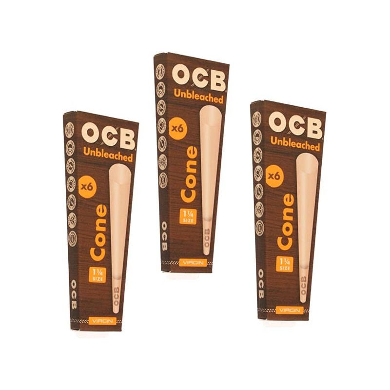 OCB VIRGIN CONE KING SIZE 3 PACK