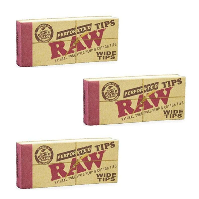 RAW CLASSIC PERFORATED WIDE TIPS -  50/BX