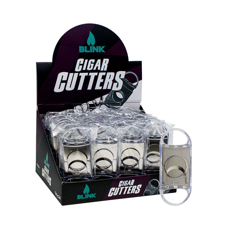 BLINK PLASTIC CLEAR CIGAR CUTTER 24 CT