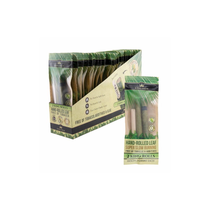 KING PALM KING PRE ROLLED 2 PK POUCH - 24 CT