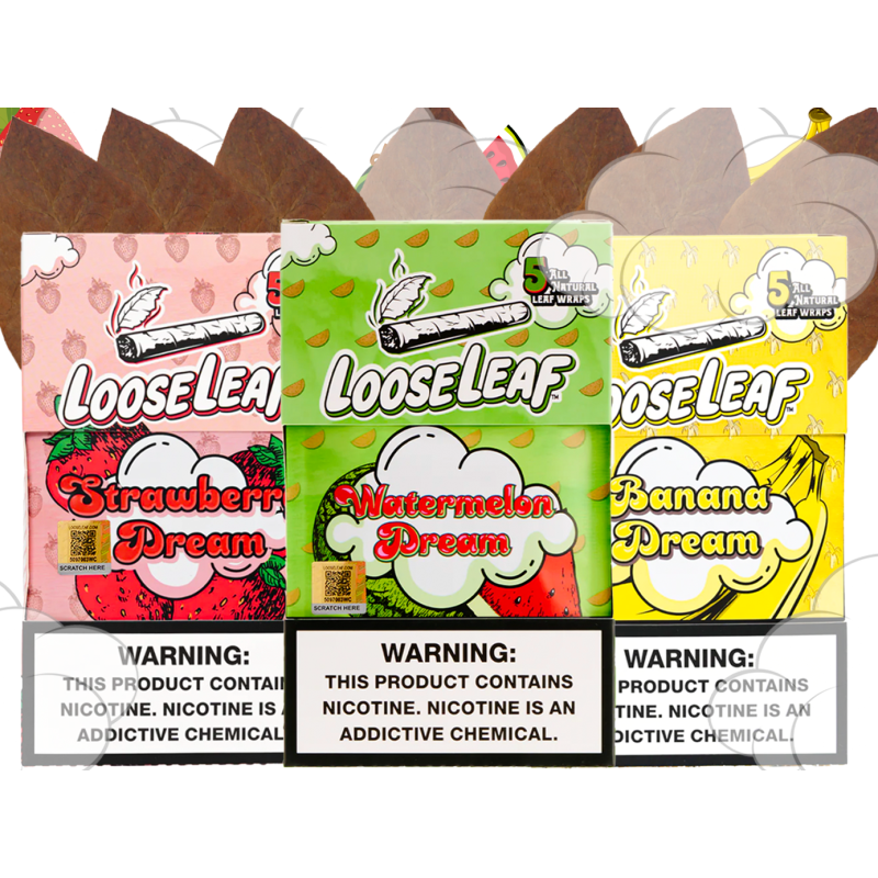 LOOSE LEAF WRAPS 8/5 PK