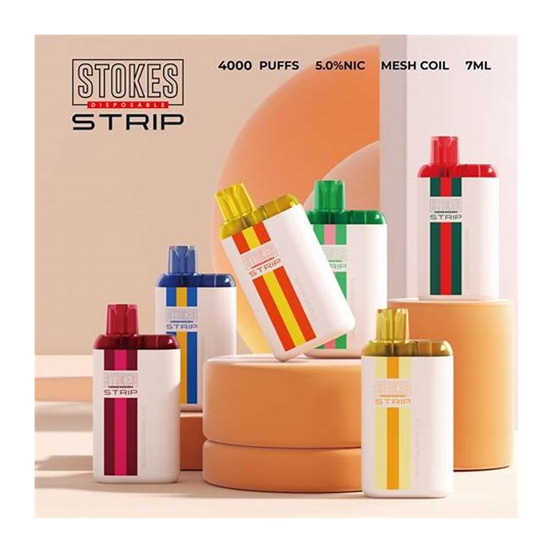 STOKES STRIP 5% DISPOSABLE DEVICE 4000 PUFFS 5PK