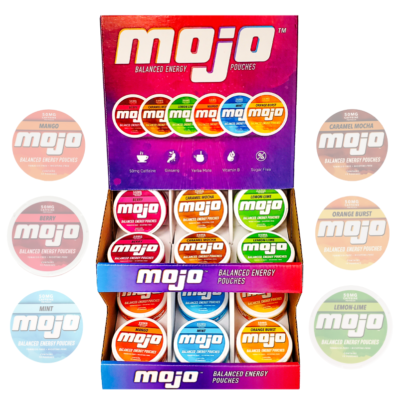 MOJO 50 MG ENERGY POUCHES 5CT