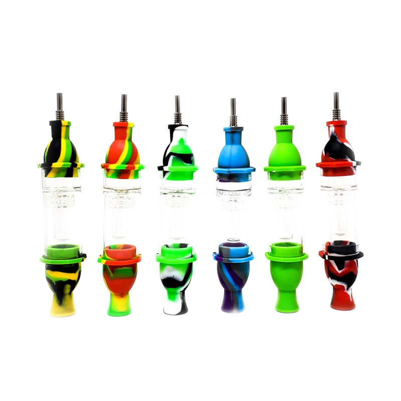 SILICONE NECTOR COLLECTOR W/ PERK DIFFERENT COLORS