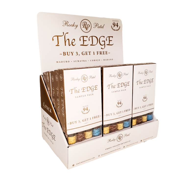ROCKY PATEL 00904038 DISPLAY OF 15/4 CT EDGE TORO 6X52 SAMPLER