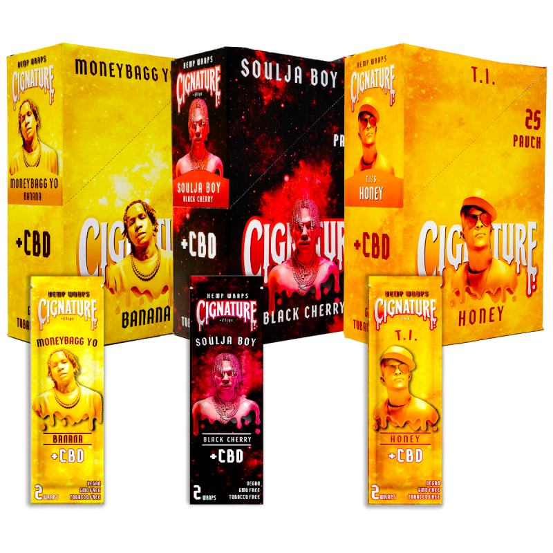 CIGNATURE HEMP WRAPS  + CBD 25 POUCH