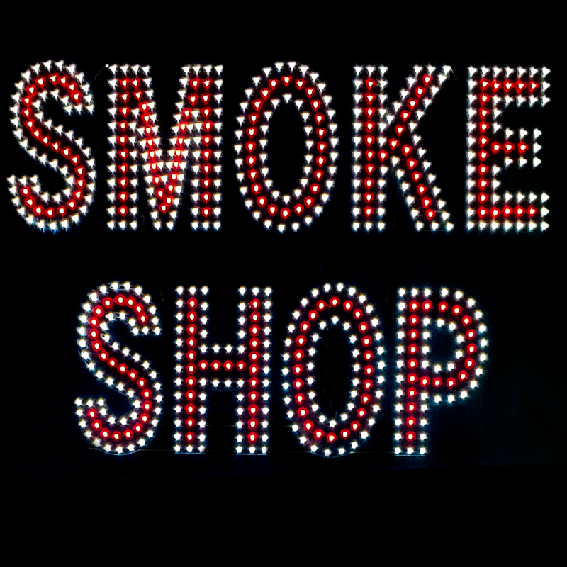 SIGN LED SMOKE SHOP (113138)