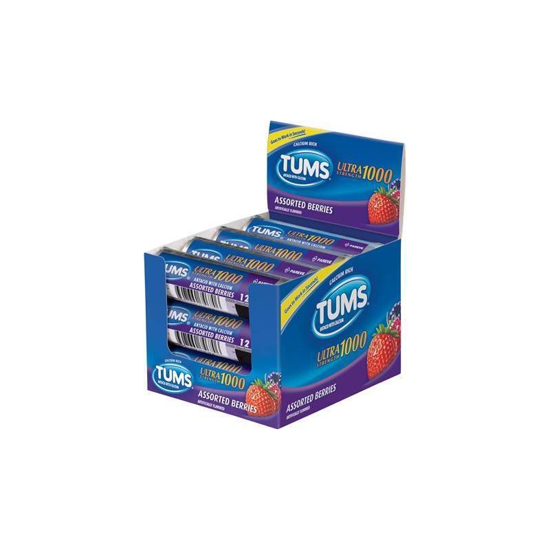 TUMS ULTRA BERRIES 1000 12/12 CT
