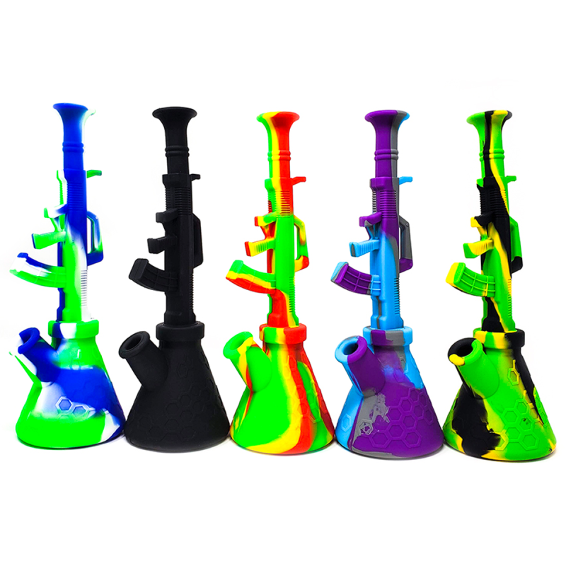 SILICON RIFFLE WATER PIPE