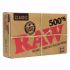 RAW CLASSIC PAPER 1 1/4 500 BLOCK - 20 CT