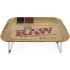 RAW DINNER LAP ROLLING TRAY W/ STAND