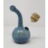 6 INCH PYREX DOUBLE GLASS SNAKE DESIGNED WATER PIPE