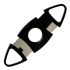 BLINK PLASTIC BLACK CIGAR CUTTER 24 CT (TRIANGULAR)