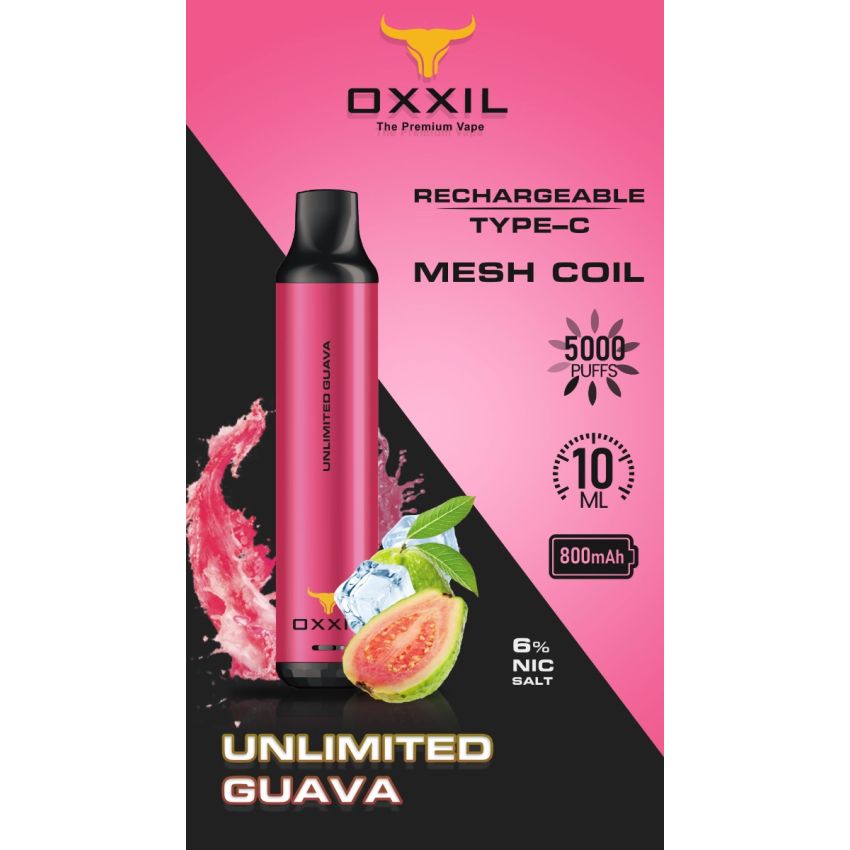 OXXIL DISPOSABLE DEVICE 5000 PUFFS - 10 PK
