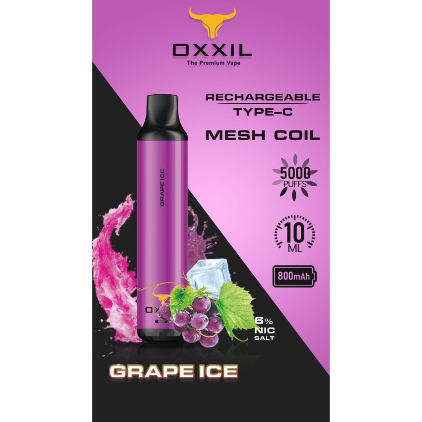 OXXIL DISPOSABLE DEVICE 5000 PUFFS - 10 PK