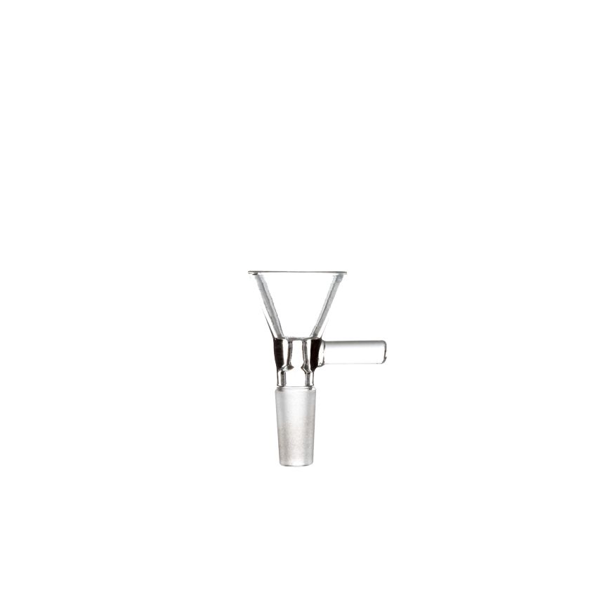 14 MM MALE CLEAR FUNNEL W/ CLEAR HANDLE