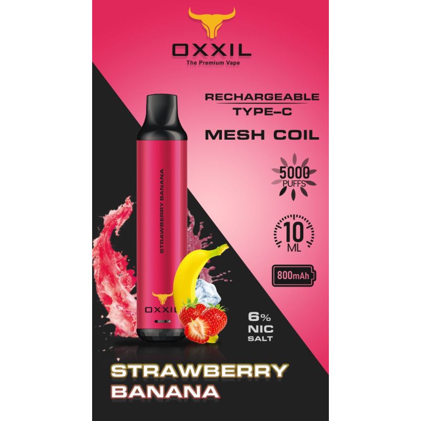 OXXIL DISPOSABLE DEVICE 5000 PUFFS - 10 PK
