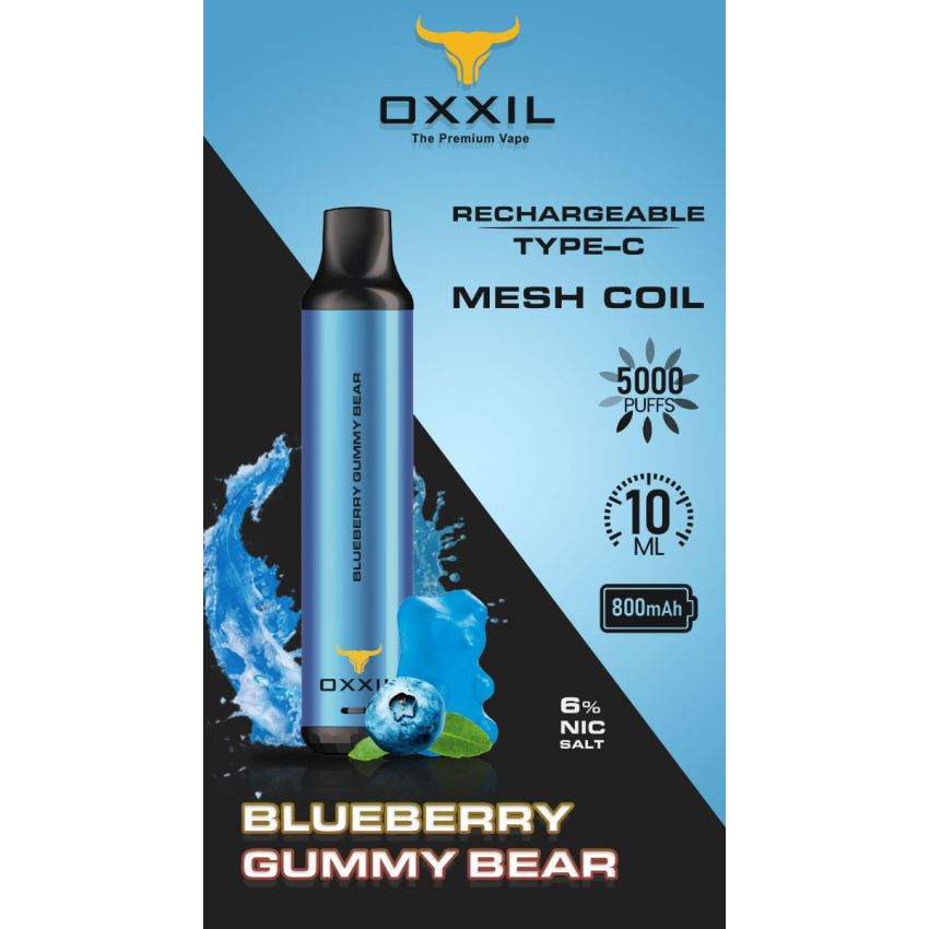 OXXIL DISPOSABLE DEVICE 5000 PUFFS - 10 PK