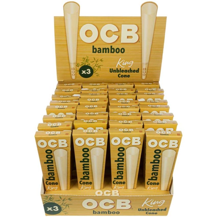 OCB BAMBOO CONE KING SIZE 3 PACK