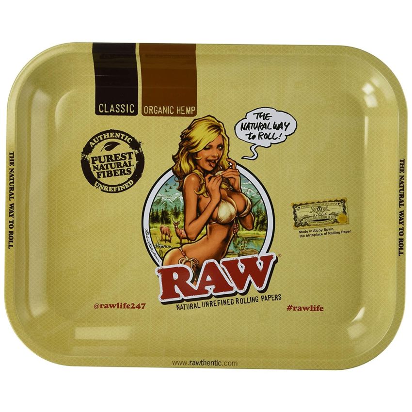 RAW GIRL LARGE ROLLING TRAY
