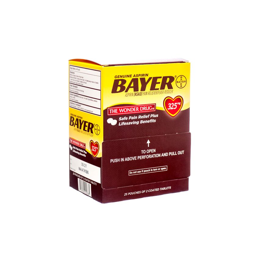 BAYER 325 MG 25/2 CT