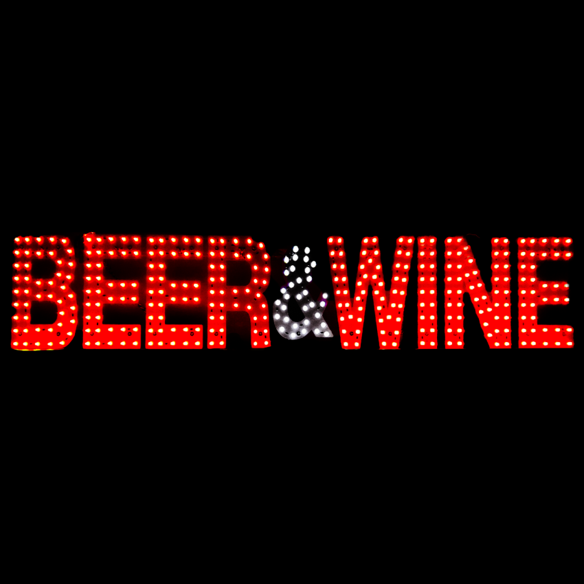 SIGN LED BEER&WINE (113137)