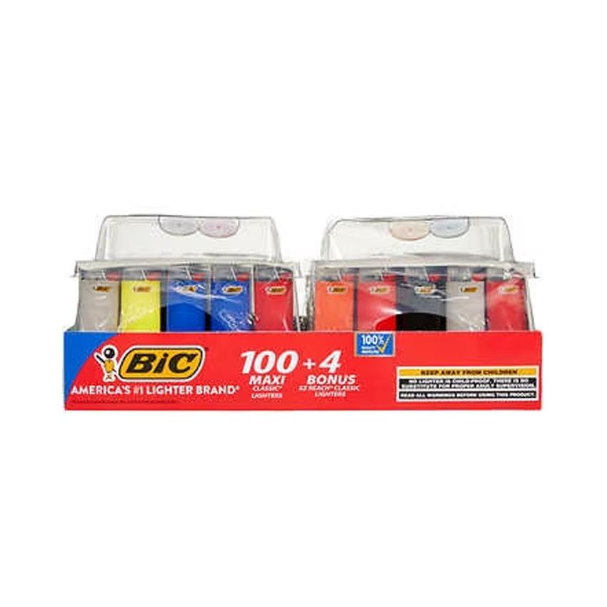 BIC CLASSIC 100 + 4 LIGHTERS VALUE PACK