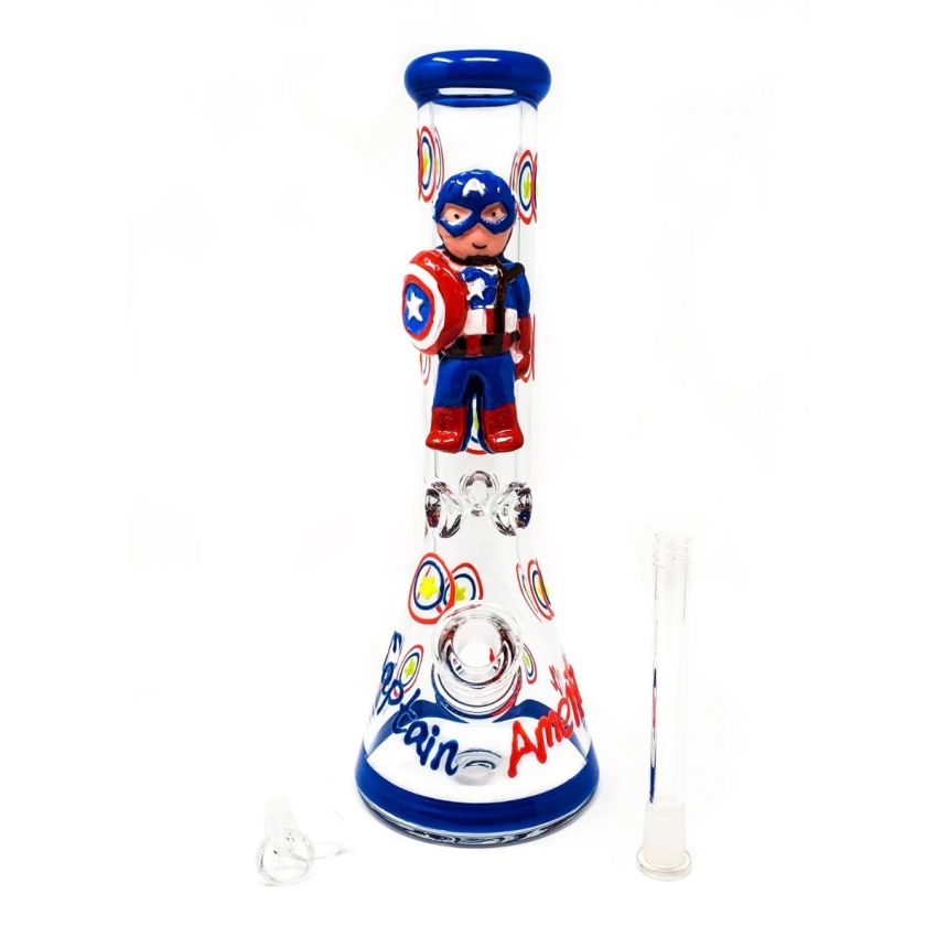13 INCH 7 MM 3D SUPER HEROS BONG GWP3D-1