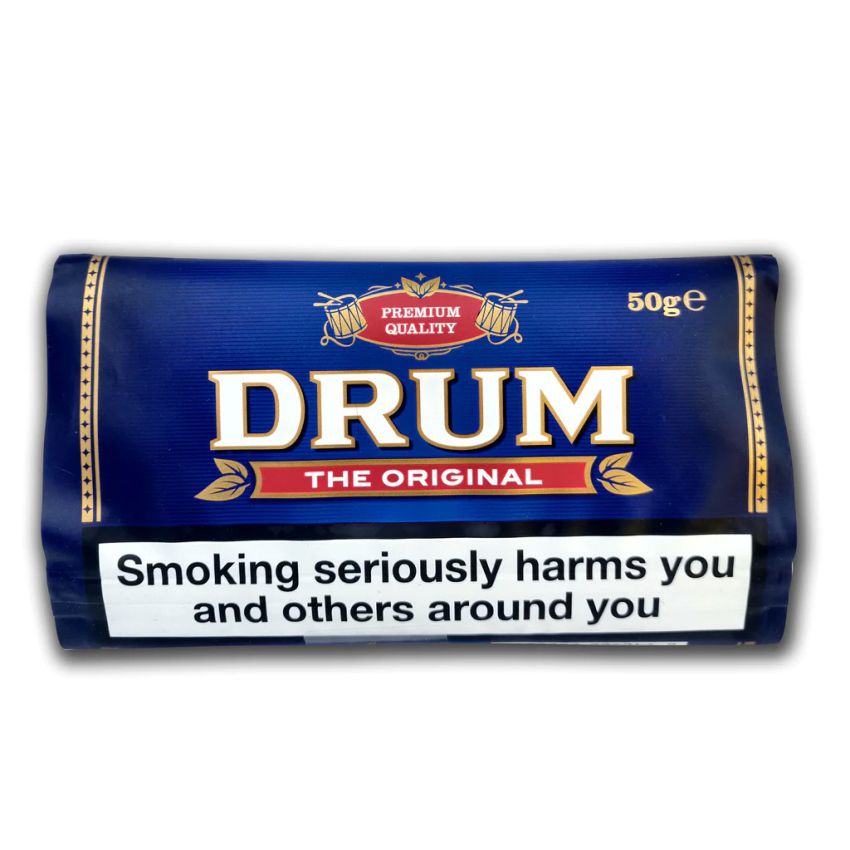 DRUM REG POUCH TOBACCO -12CT