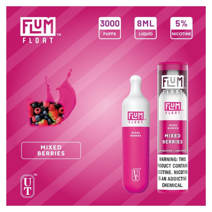 FLUM FLOAT 5% DISPOSABLE DEVICE - 3000 PUFFS - 10 PACK