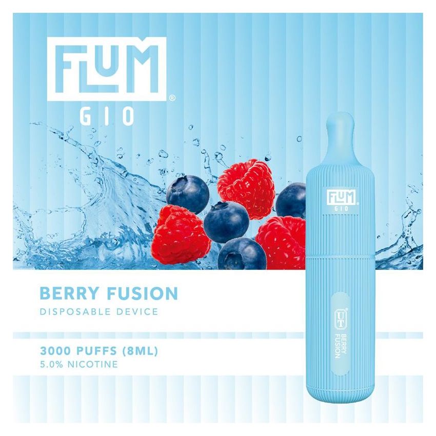 FLUM GIO 5% DISPOSABLE DEVICE - 3000 PUFFS - 10 PACK