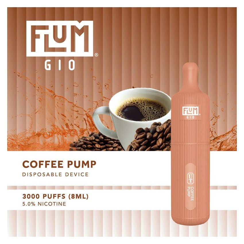 FLUM GIO 5% DISPOSABLE DEVICE - 3000 PUFFS - 10 PACK