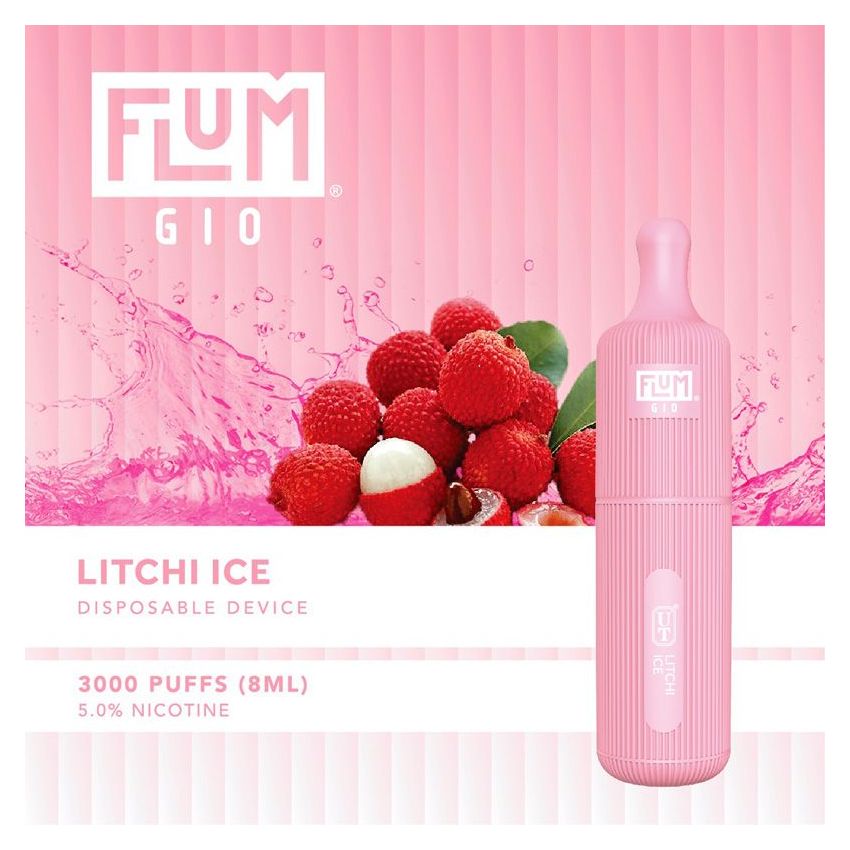 FLUM GIO 5% DISPOSABLE DEVICE - 3000 PUFFS - 10 PACK
