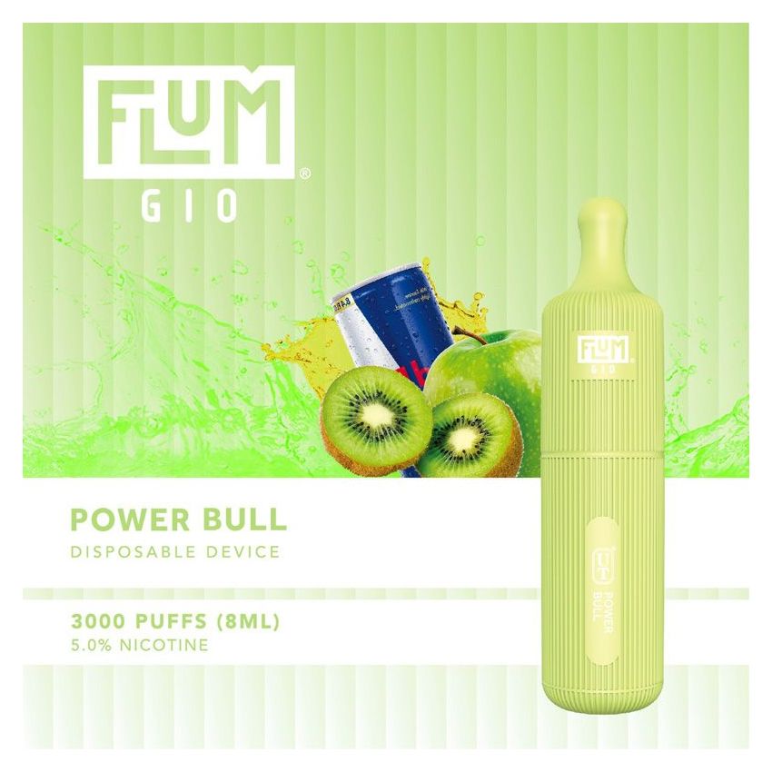 FLUM GIO 5% DISPOSABLE DEVICE - 3000 PUFFS - 10 PACK