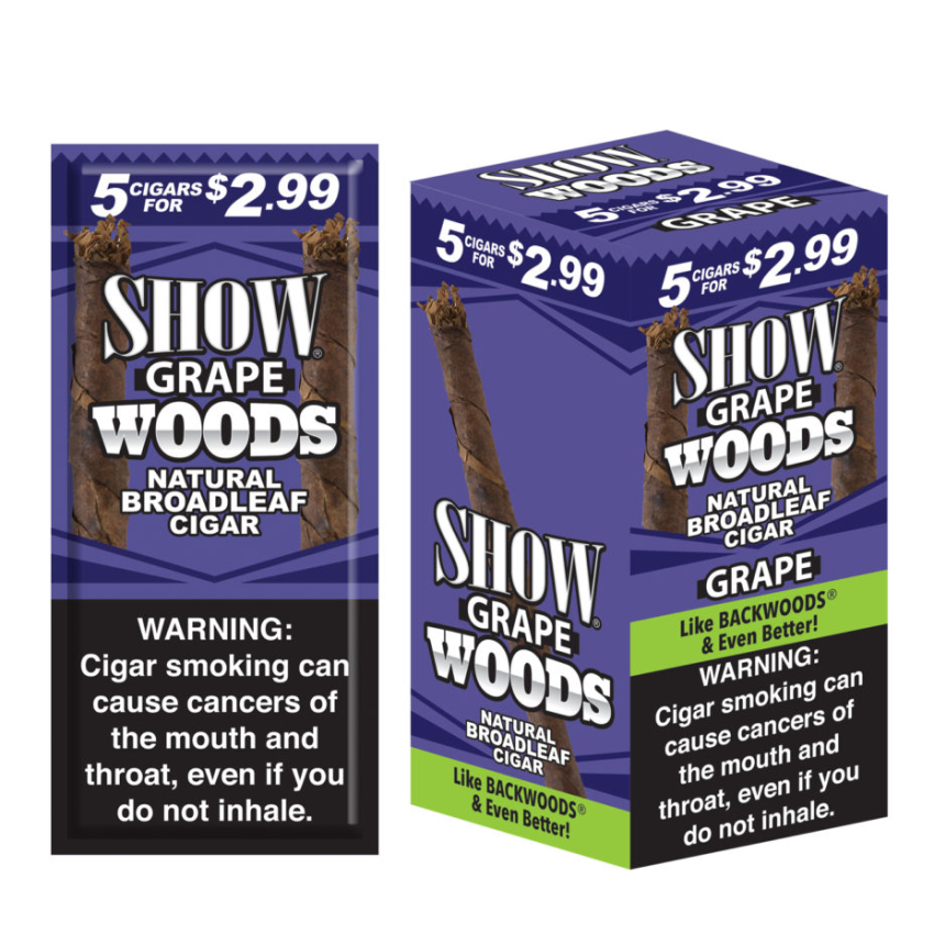 SHOW WOODS 5 FOR $2.99 8 CT