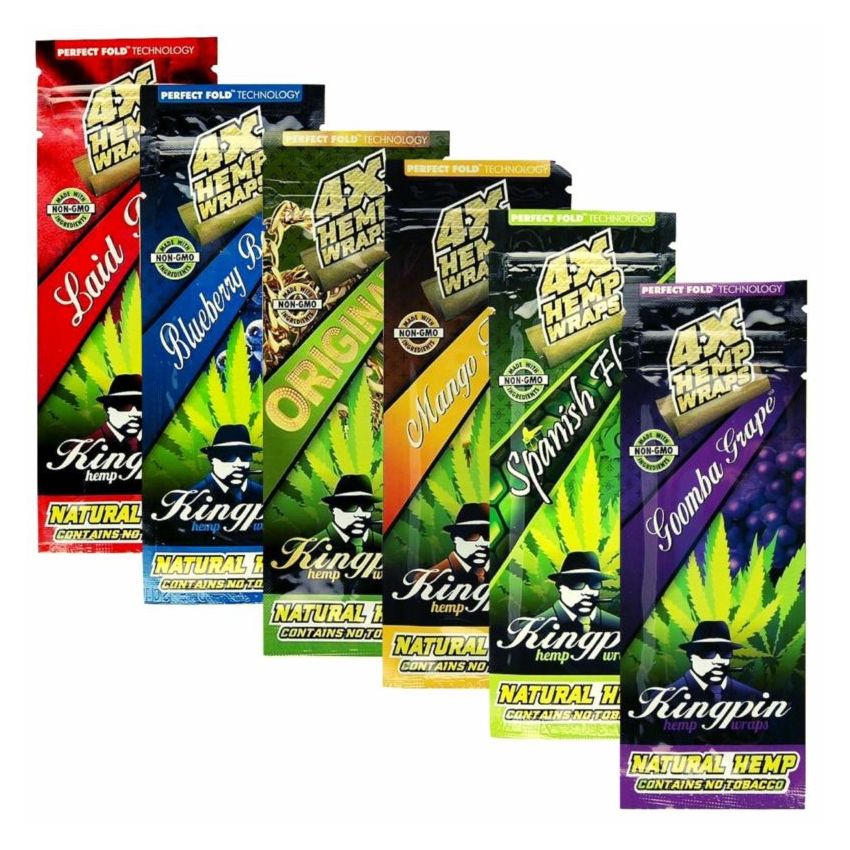 KINGPIN HEMP WRAPS 25/4 CT