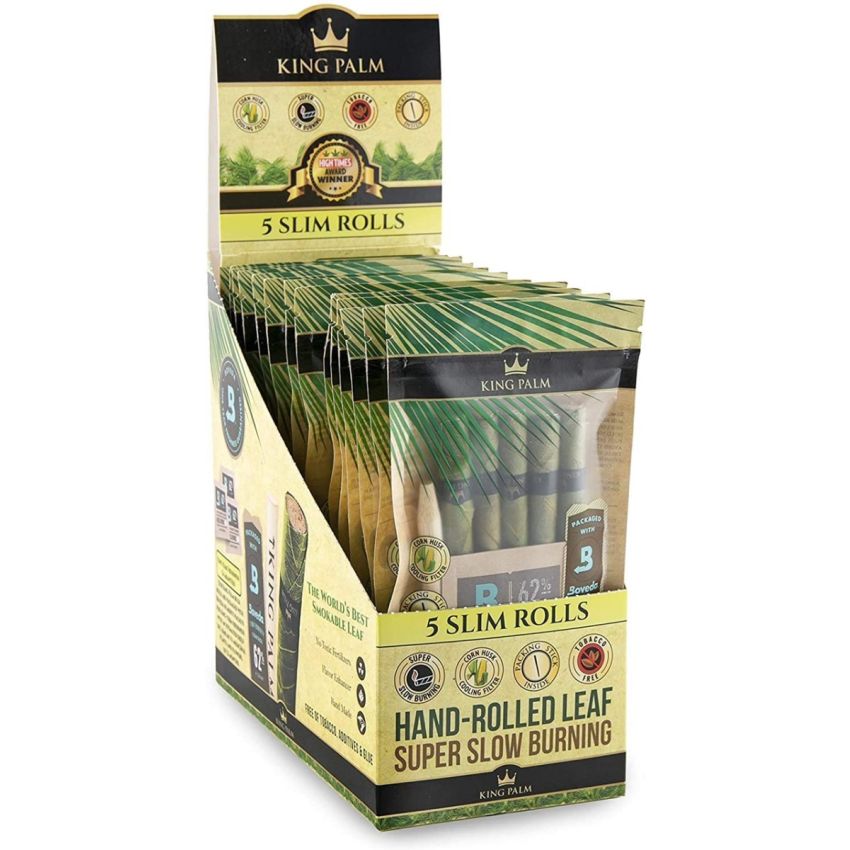 KING PALM ROLLIES POUCH 5 PK 15 CT
