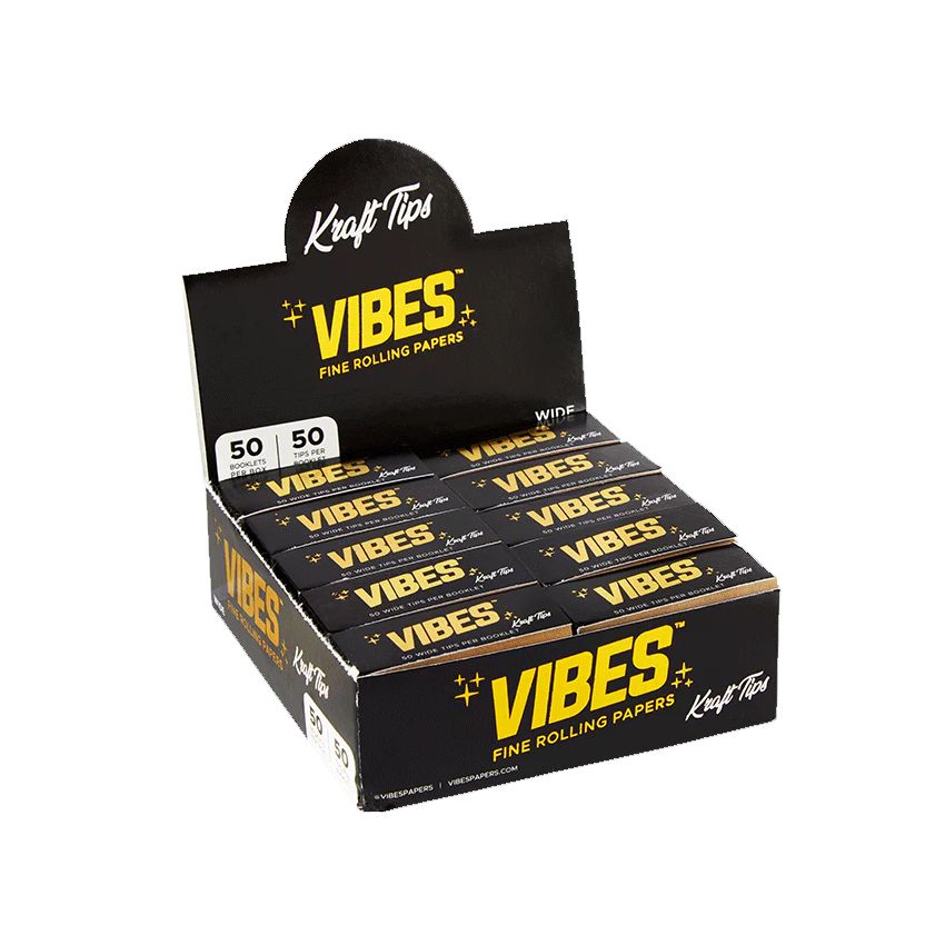 VIBES TIPS KRAFT BOX - 50 CT