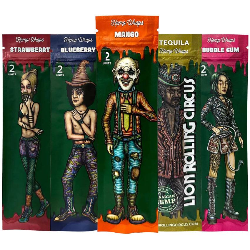 LION ROLLING CIRCUS HEMP WRAP 25 UNITS