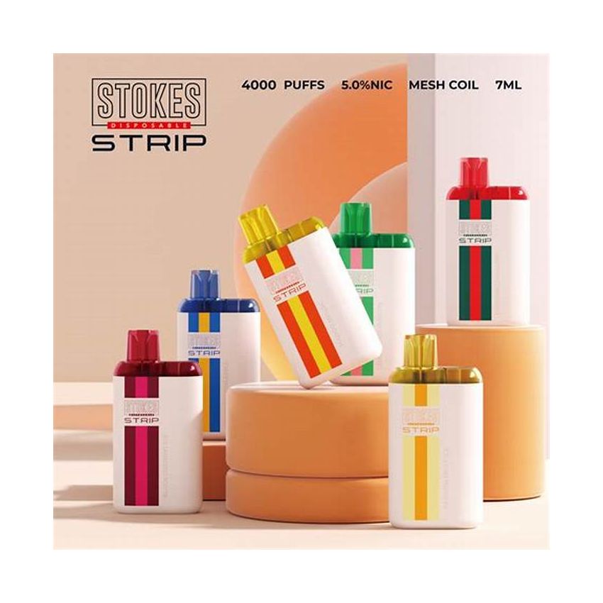 STOKES STRIP 5% DISPOSABLE DEVICE 4000 PUFFS 5PK