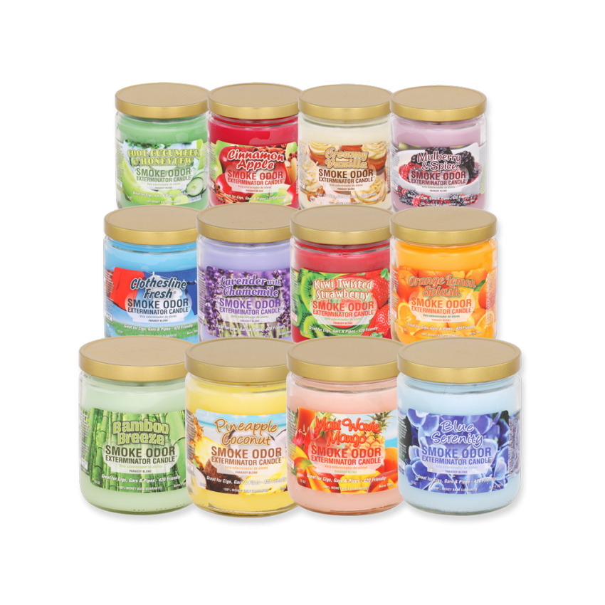 SMOKE ODOR EXTERMINATOR CANDLE JARS