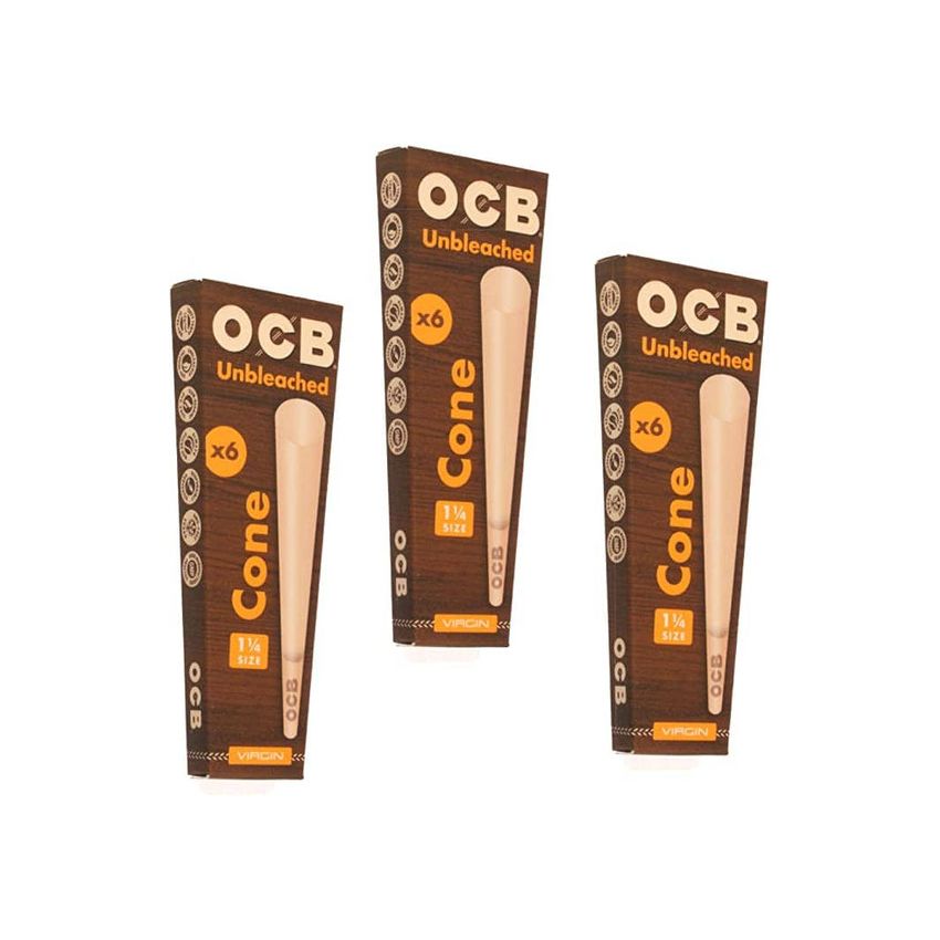 OCB VIRGIN CONE KING SIZE 3 PACK