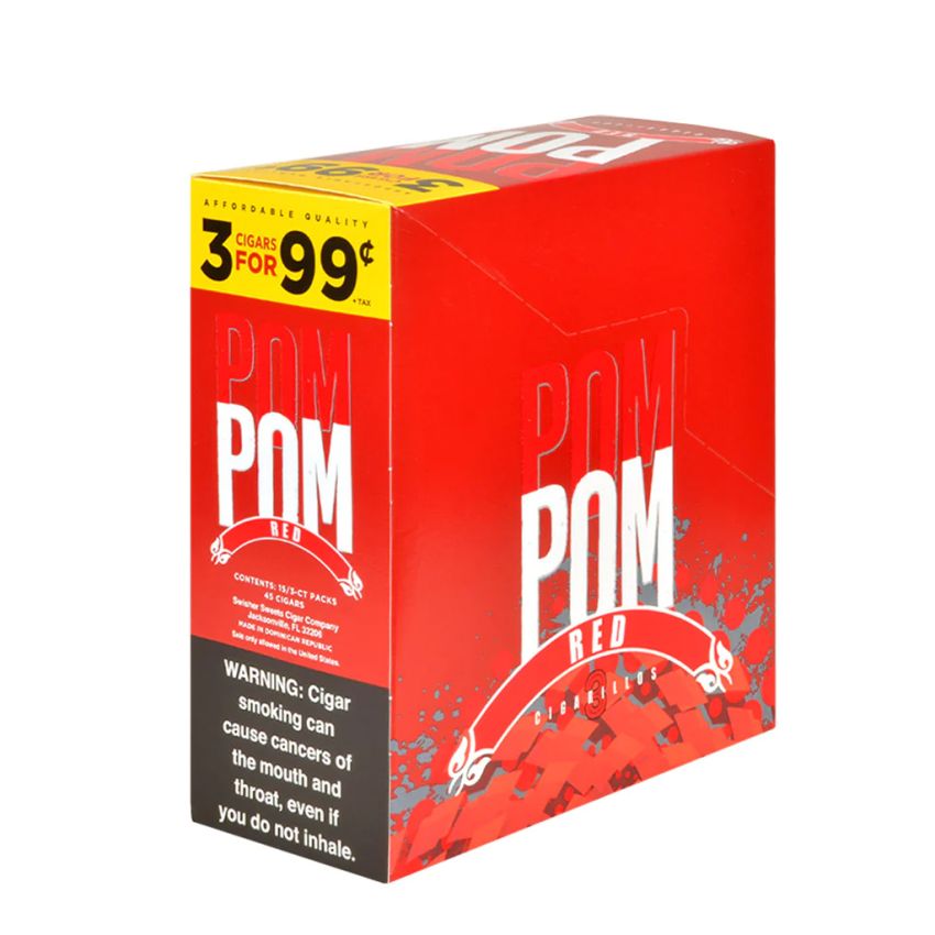 POM POM RED CIGAR 3/99 15 CT