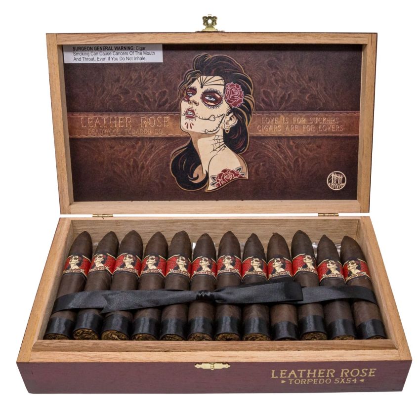 DEADWOOD LEATHER ROSE TORPEDO BOX 24CT (Q-01-14-109)